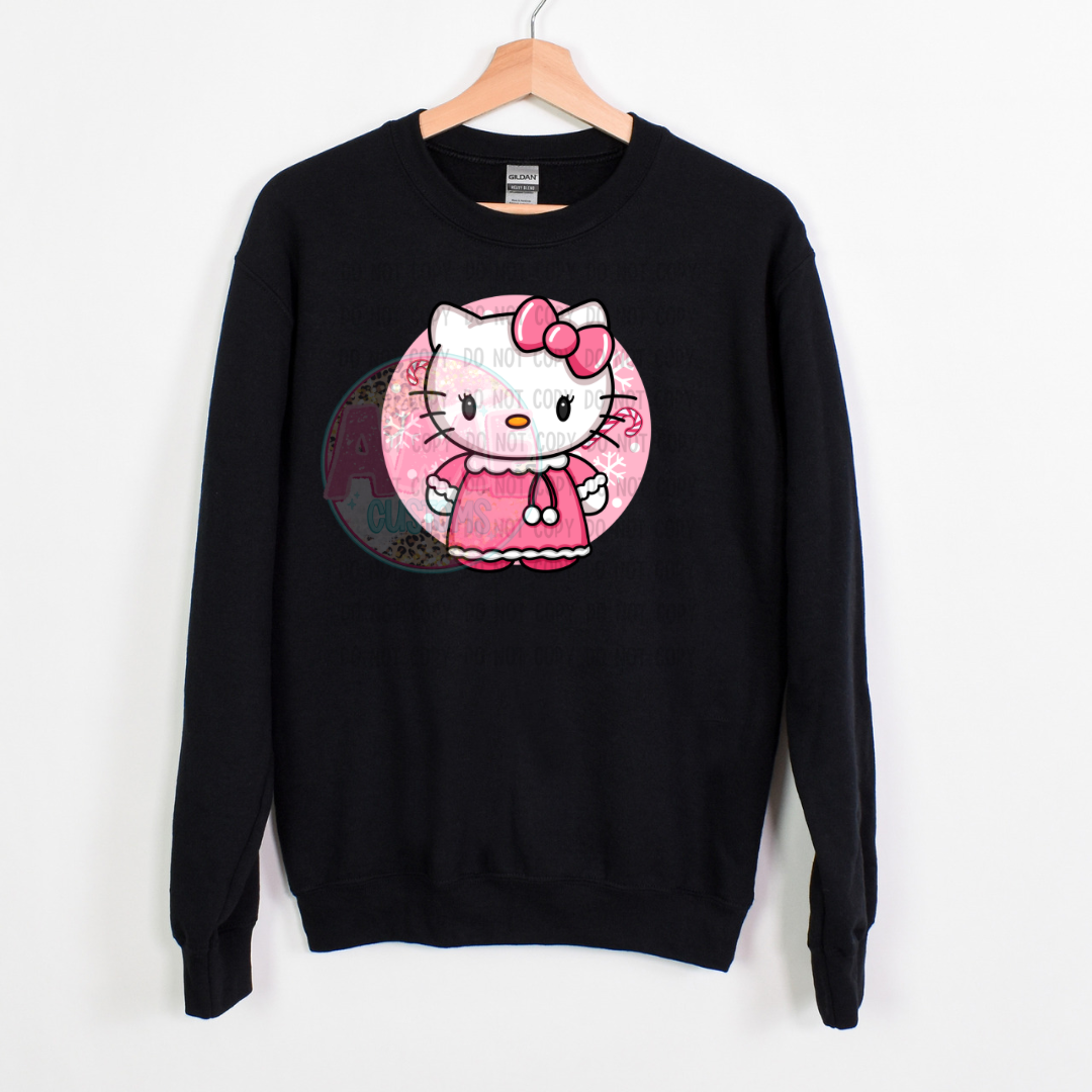 HK pink Santa DTF transfer