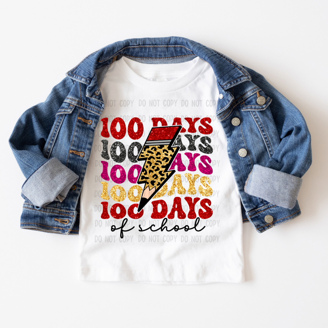 Faux glitter 100 days