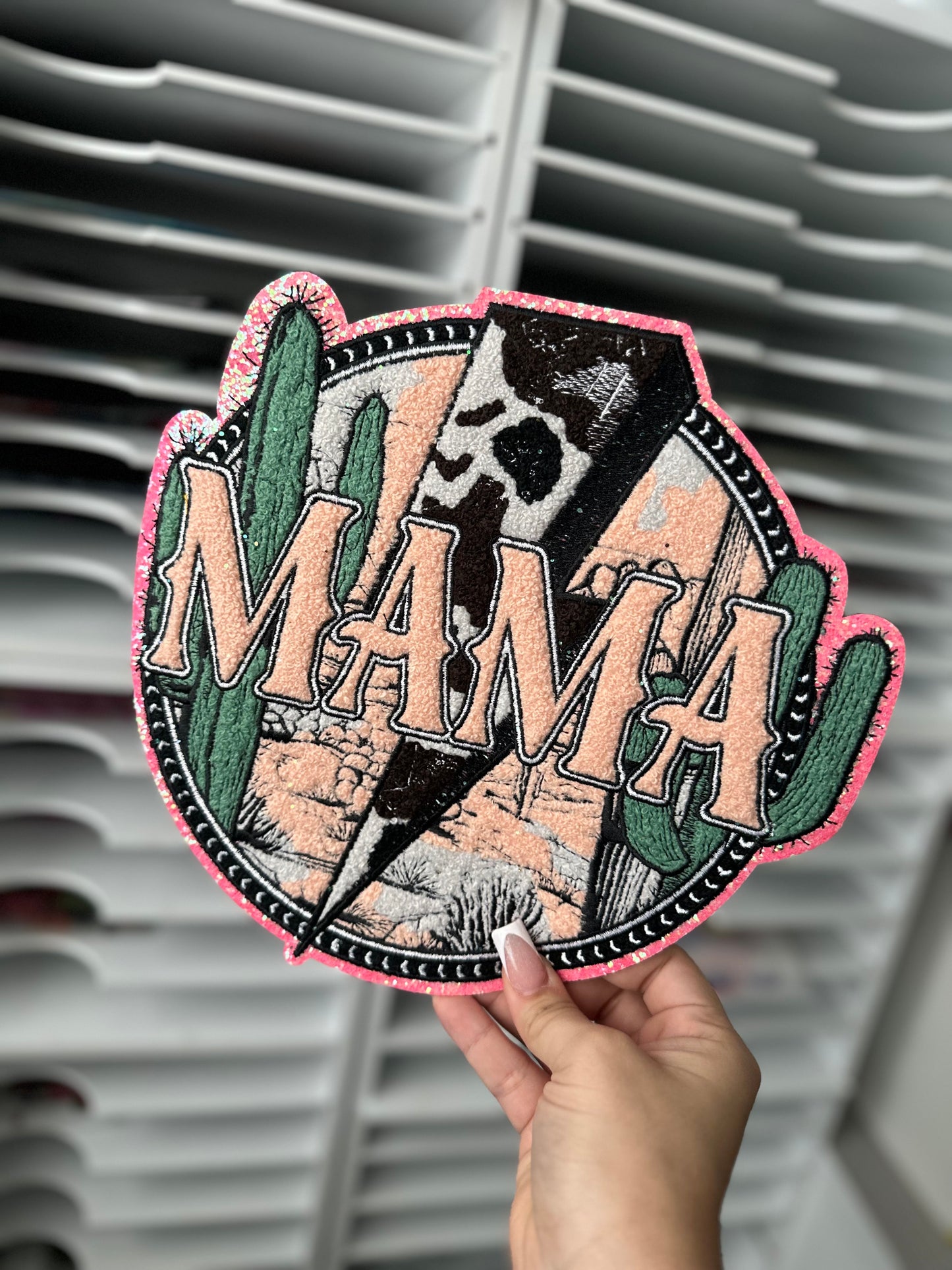 MAMA WESTERN CHENILLE PATCH (RTS)