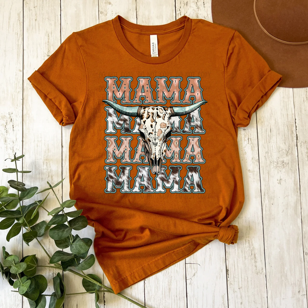 MAMA BULL HEAD DTF TRANSFER