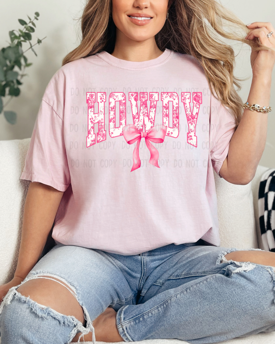 HOWDY COQUETTE PINK DTF TRANSFER