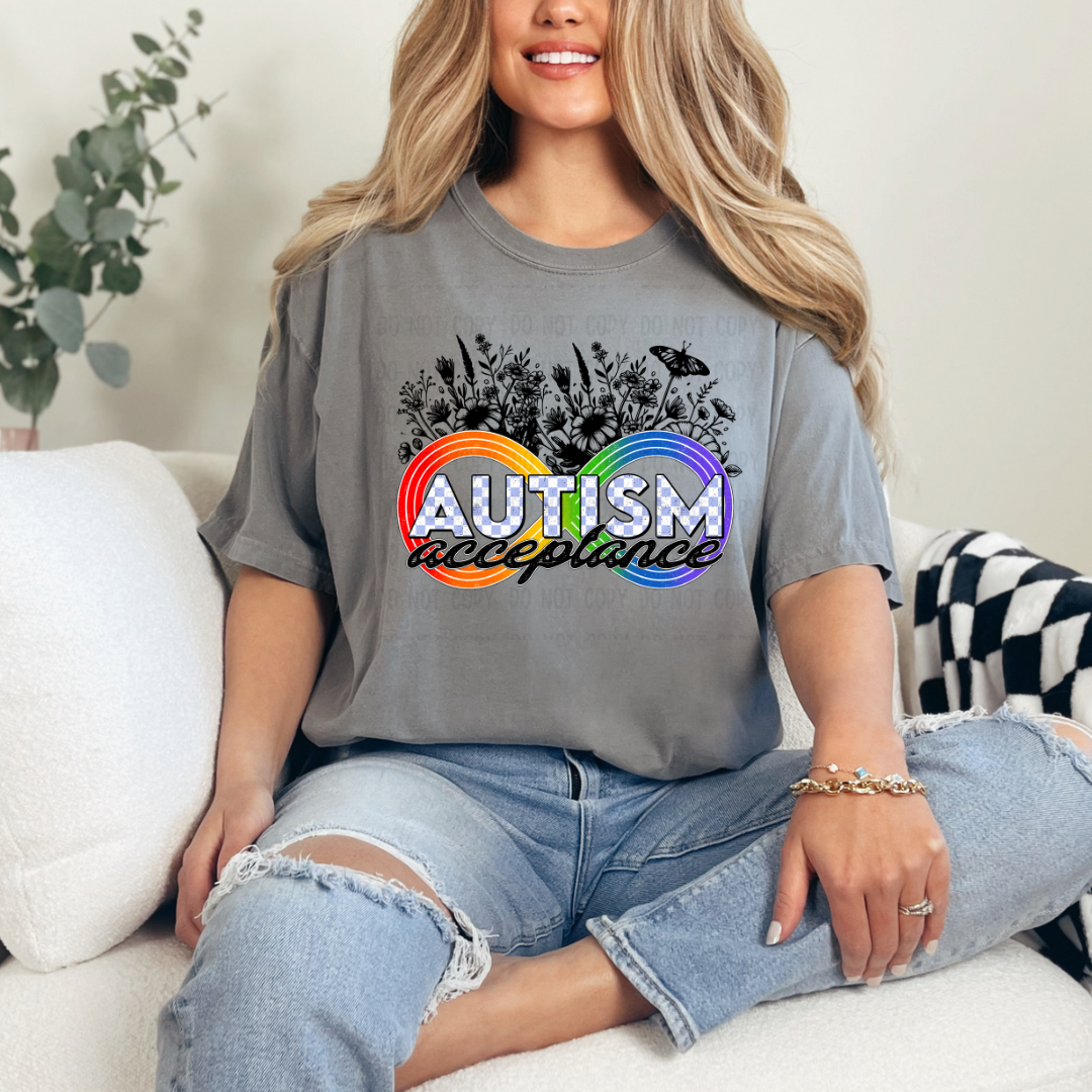 Autism acceptance dtf transfer