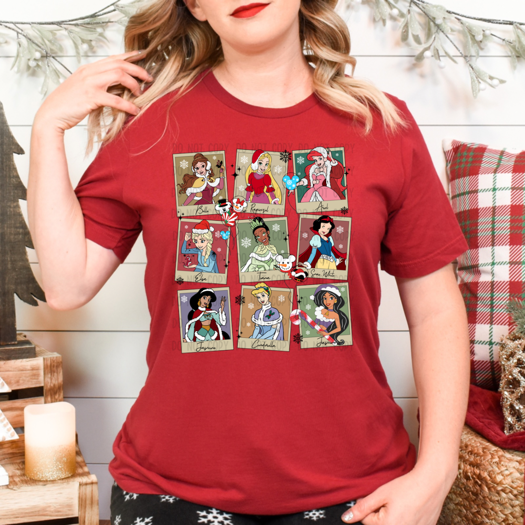 Christmas Princess Dtf transfer