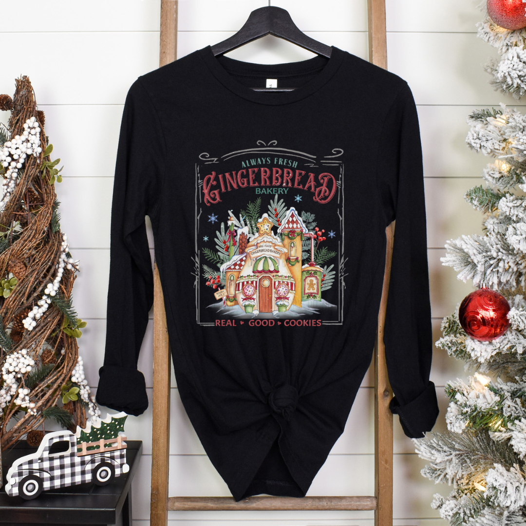 Gingerbread bakery DTF transfer