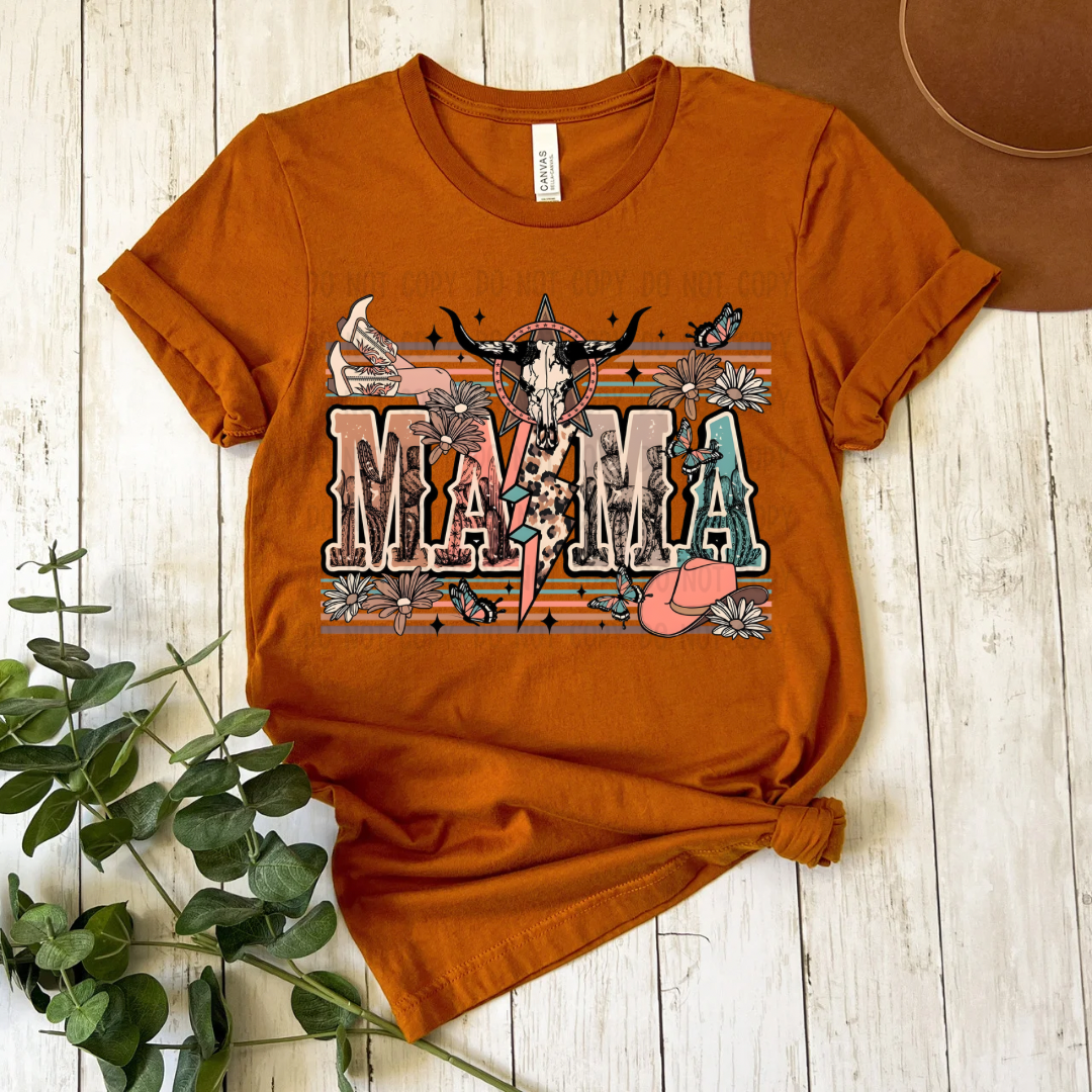 Mama western dtf transfer