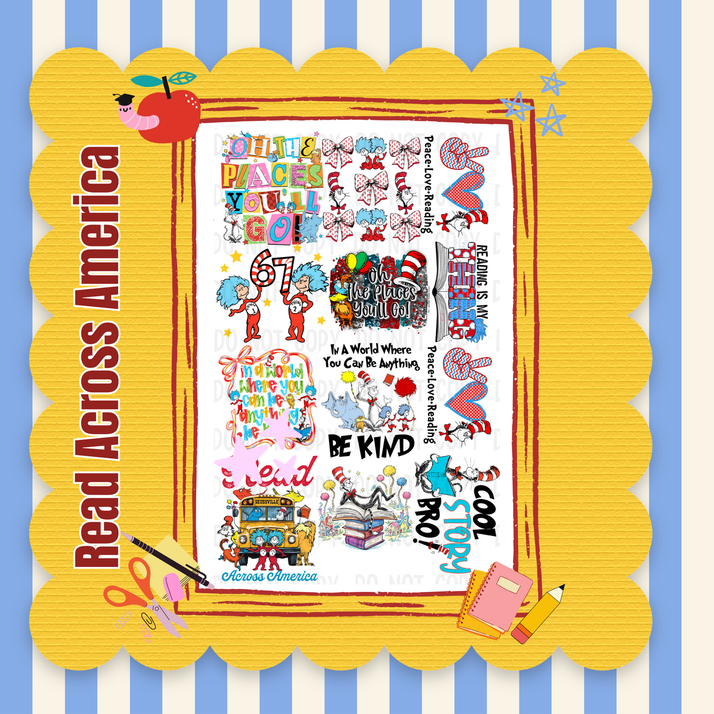 READ ACROSS PRE MADE GANGSHEET