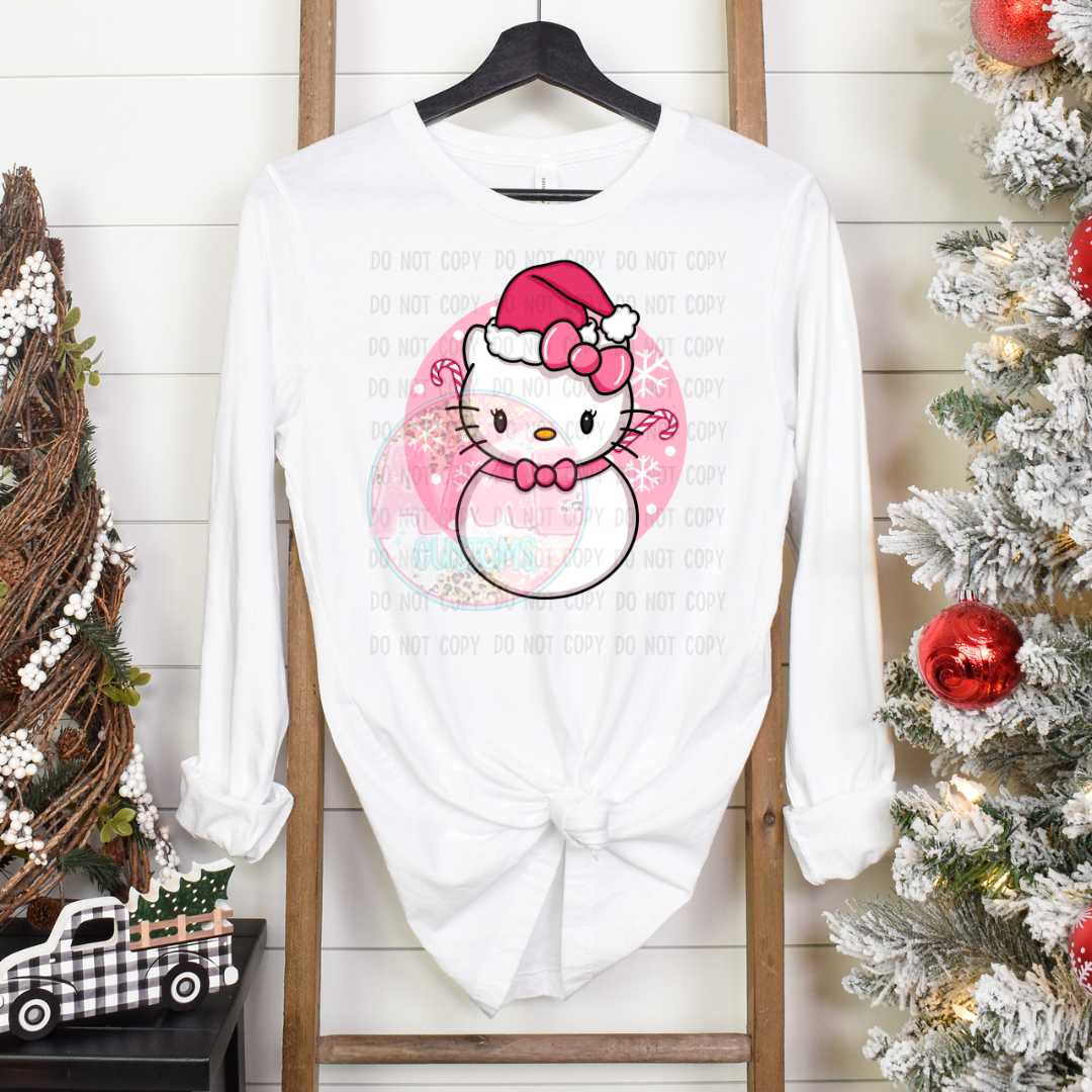 HK snowman DTF transfer