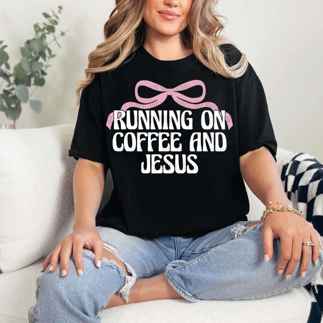 Coffee and Jesus DTF TRANSFER