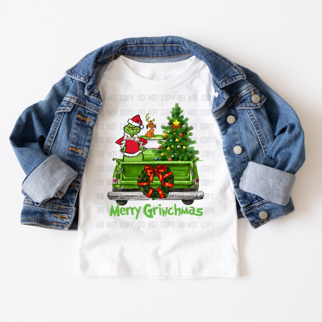 Cute Christmas car dtf transfer