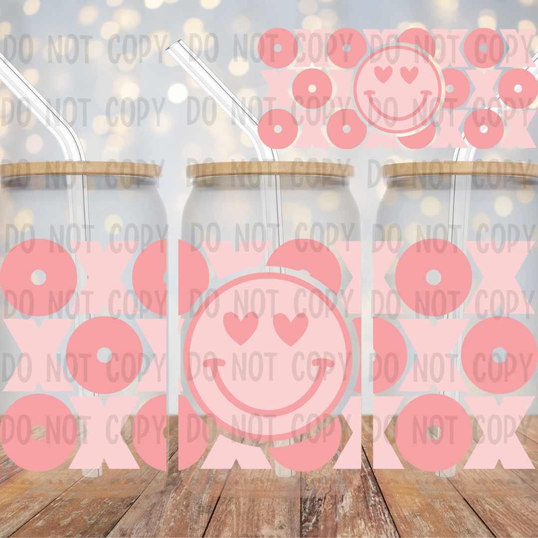Xoxo smiley uv dtf wrap (RTS)