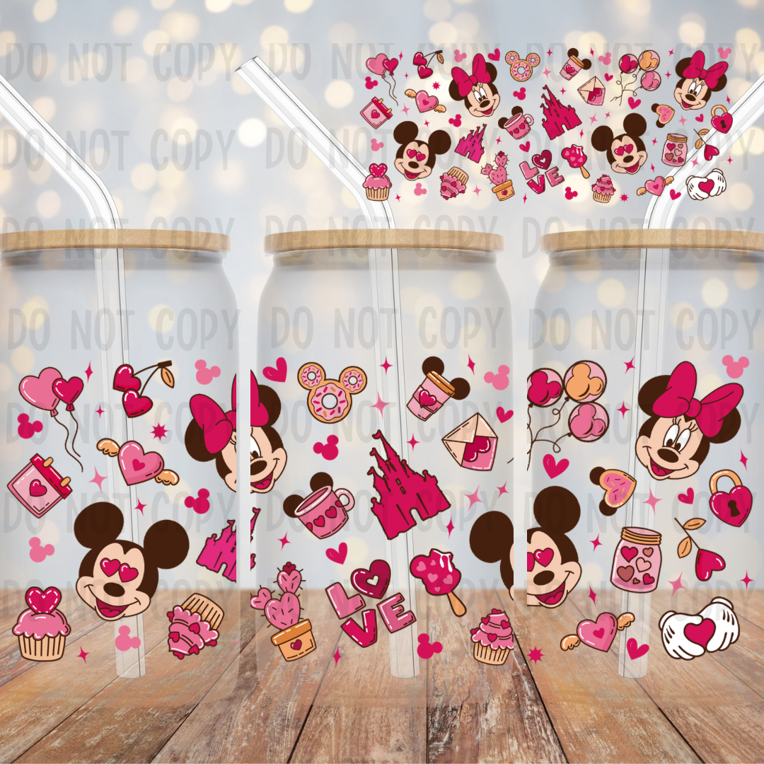 mouse valentineee uv dtf wrap (RTS)
