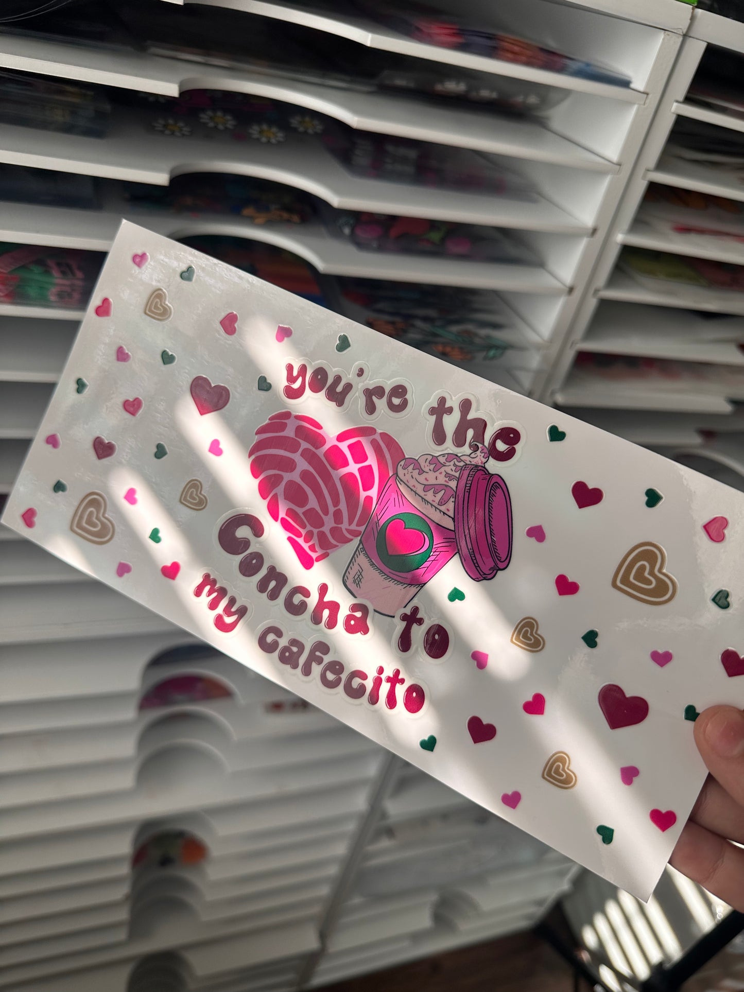 You’re the concha to my cafecito uv dtf wrap (RTS)