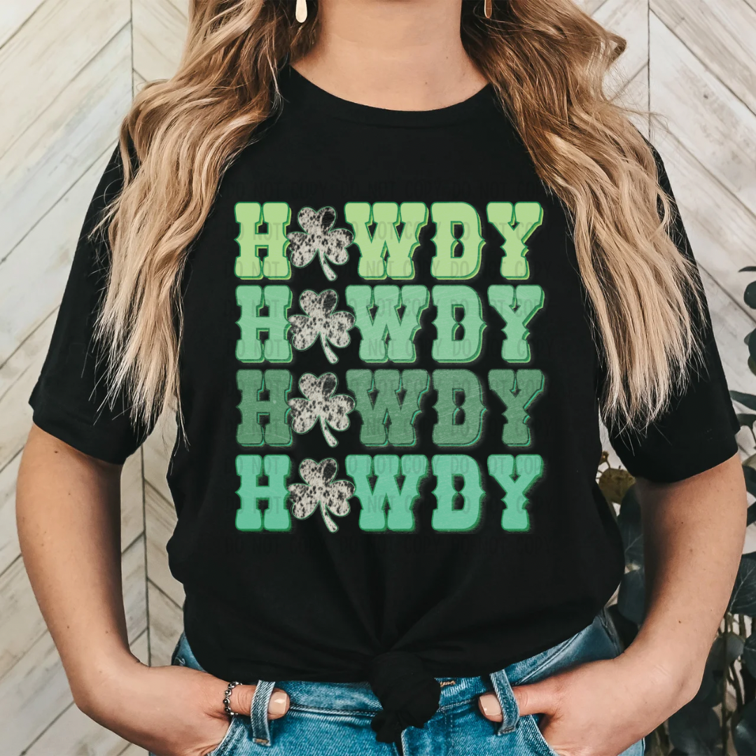 HOWDY COWHIDE *SCREENPRINT*