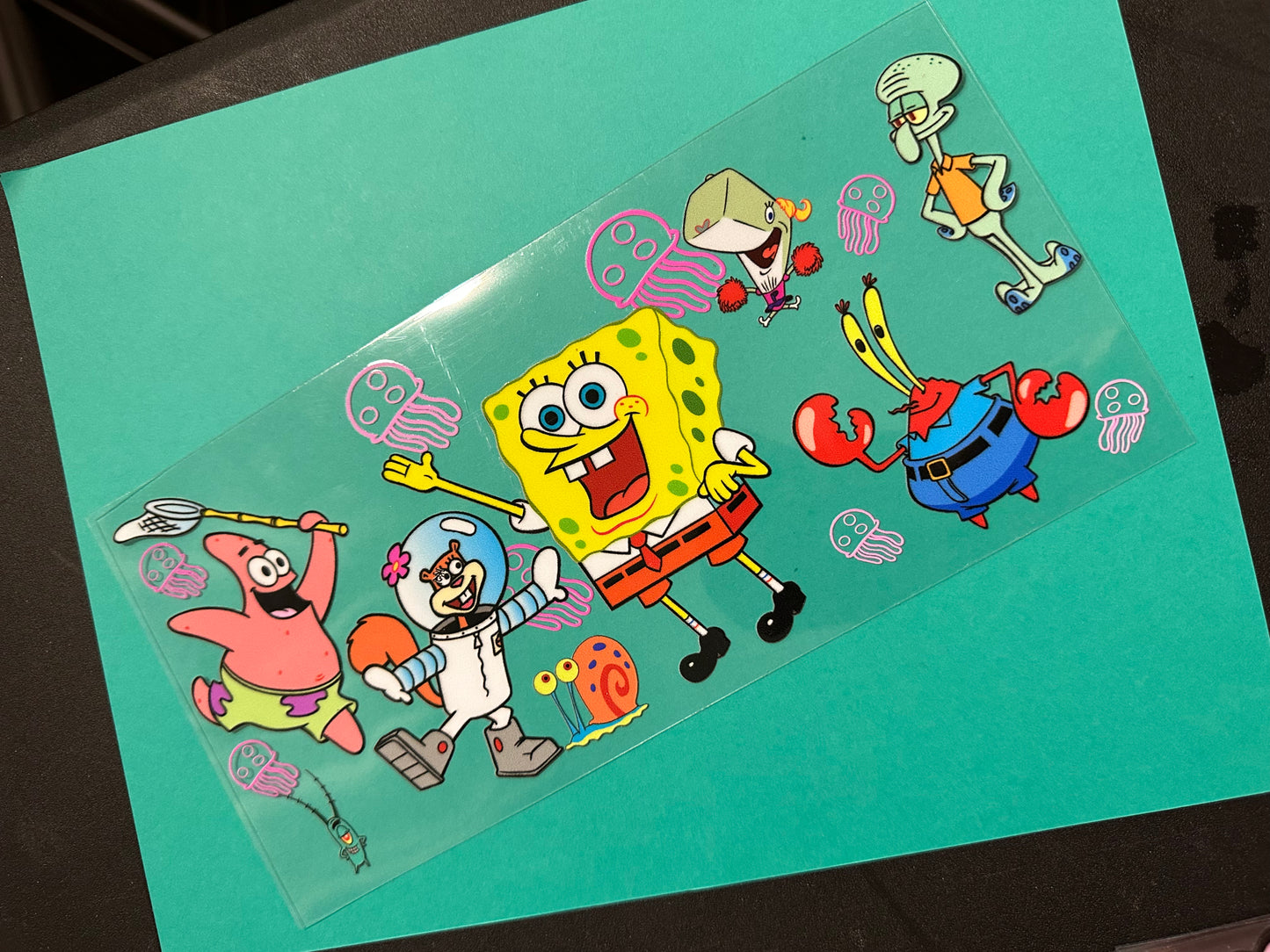 Sponge and friends uv dtf wrap (RTS)