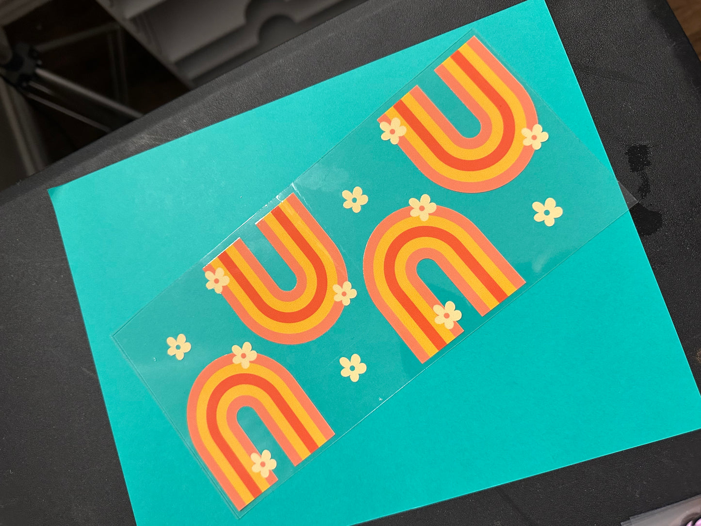 Daisies & Rainbows uv dtf wrap RTS