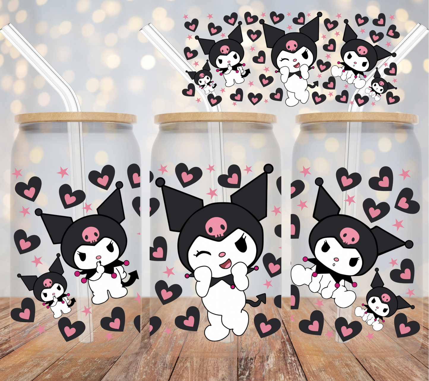 CAT HEARTS UV DTF WRAP (RTS)