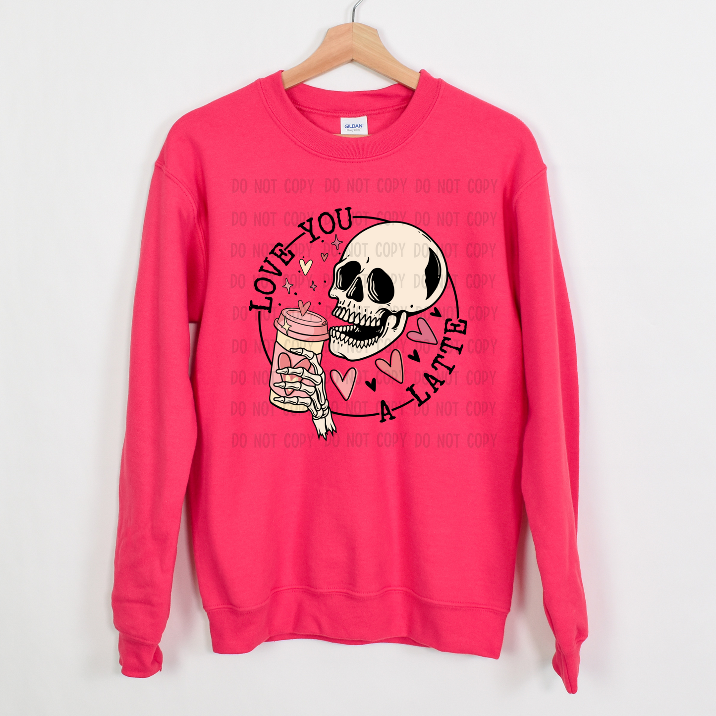 LOVE YOU A LATTE SKELLY