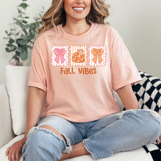 fall vibes coquette/pumpkin (dtf transfer)