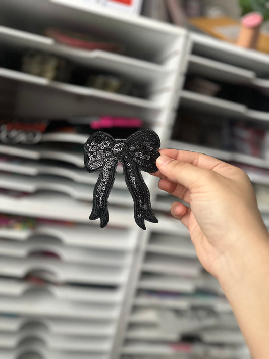 BLACK SEQUIN PATCH (RTS)