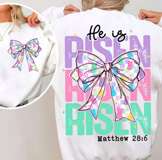 He is Risen BOW DTF TRANSFERS