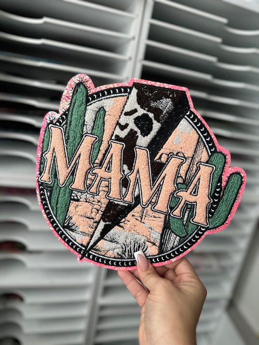 MAMA WESTERN CHENILLE PATCH (RTS)