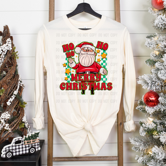 Ho ho ho Santa DTF transfer