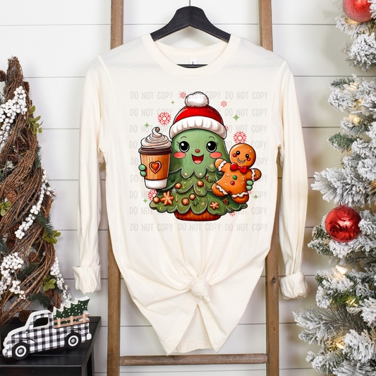 TREE GINGERBREAD AND COFFEE DTF TRANSFER
