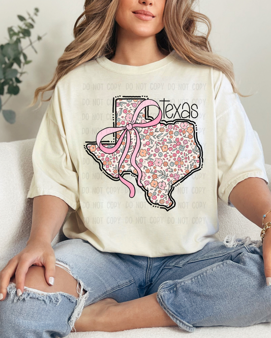 TXSS FLORAL BOW DTF TRANSFER