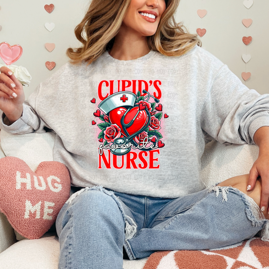 Cupids favorite nurse dtf transfer