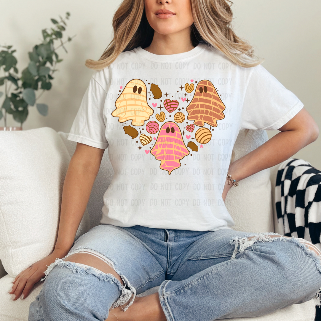 Pan dulce y cafecito ghosty dtf transfer