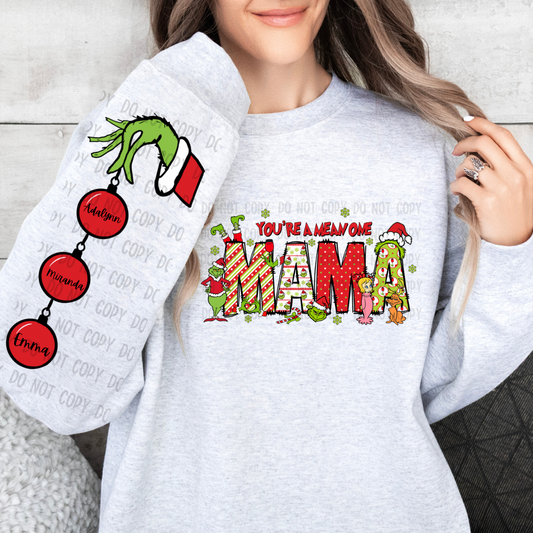 You’re a mean one mama dtf transfer
