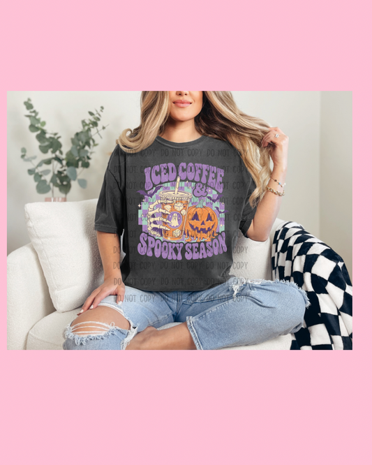 ICED COFFEE SPOOKY (DTF TRANSFER)