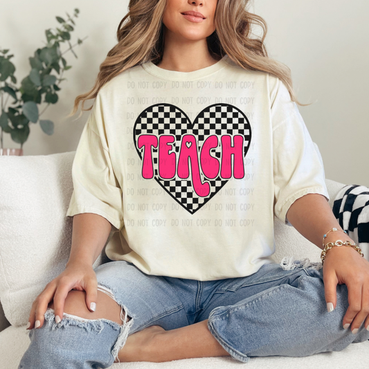 Teach heart dtf transfer