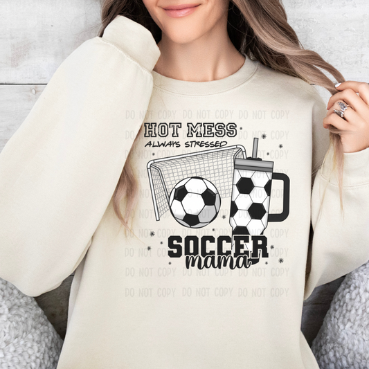 HOT MESS DOING MY BEST SOCCER DTF TRANSFER