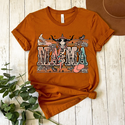 Mama western dtf transfer