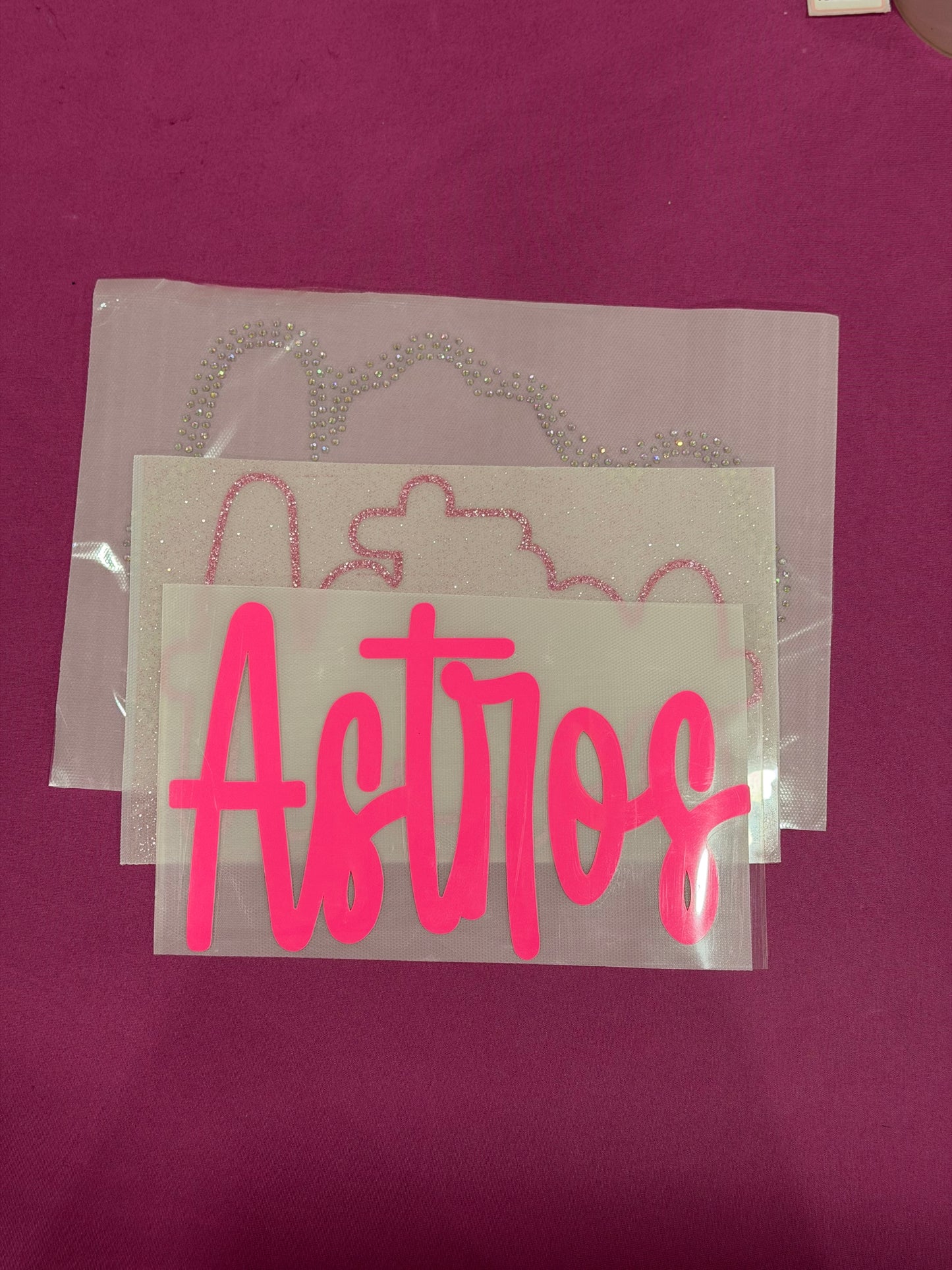 ASTROSSS RHINESTONE GLITTER PUFF (RTS)