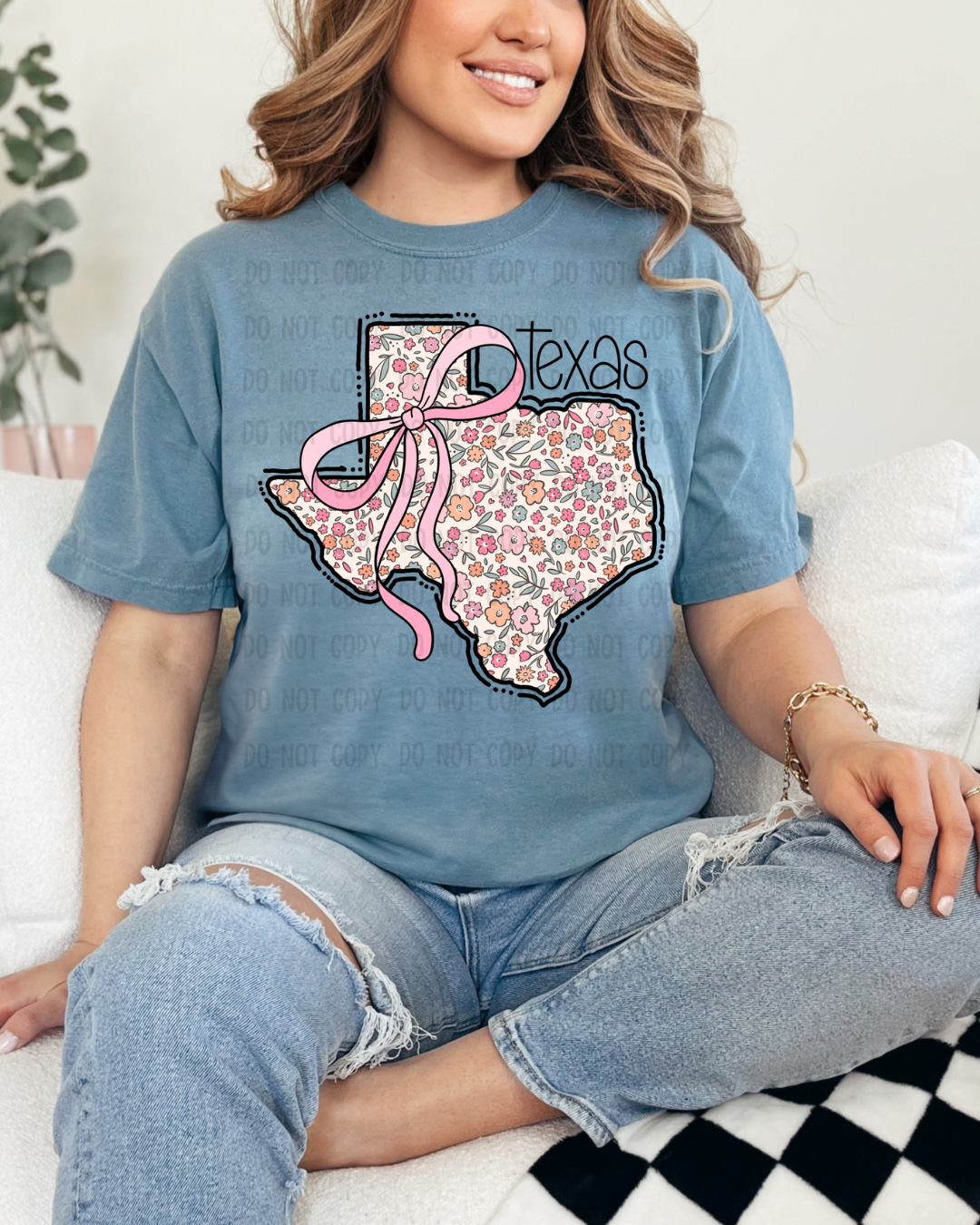 TXSS FLORAL BOW DTF TRANSFER