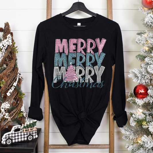 MERRY MERRY MERRY CHRISTMSSS DTF TRANSFER