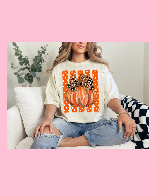 PUMPKIN POLKA DOTS (DTF TRANSFER)