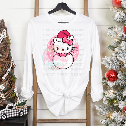HK snowman DTF transfer