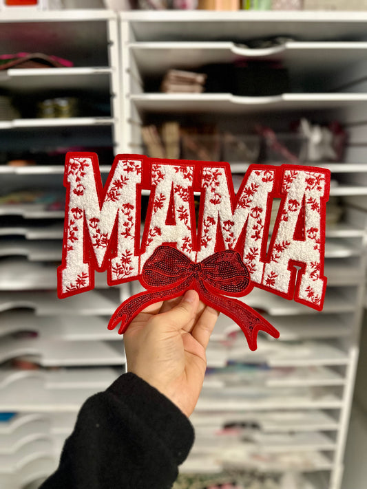 BOW MAMA (RED) PATCH (RTS)