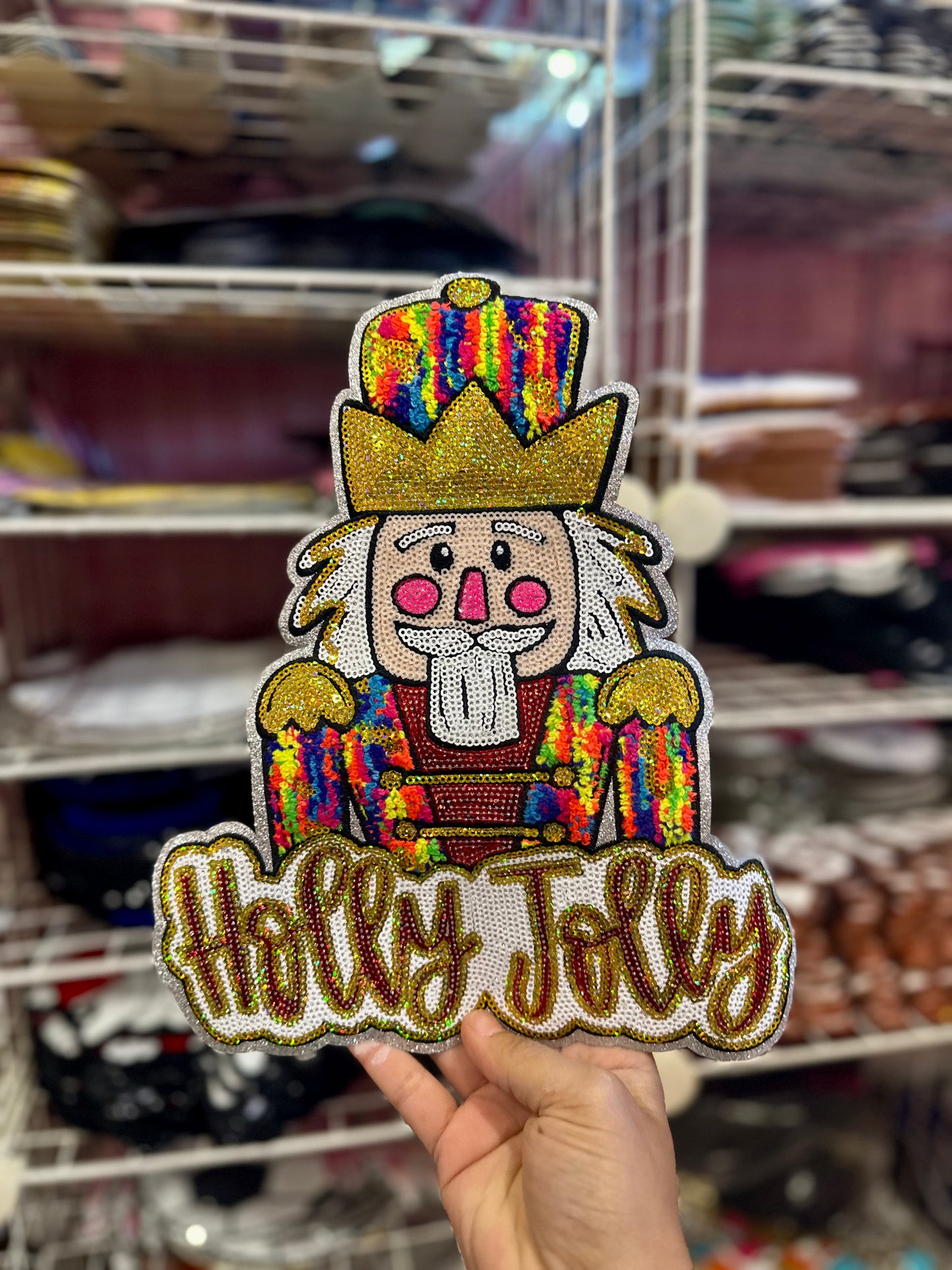 HOLLY JOLLY NUTCRACKER PATCH (RTS)