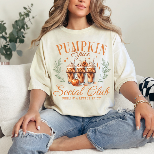 Pumpkin spice social club Dtf transfer