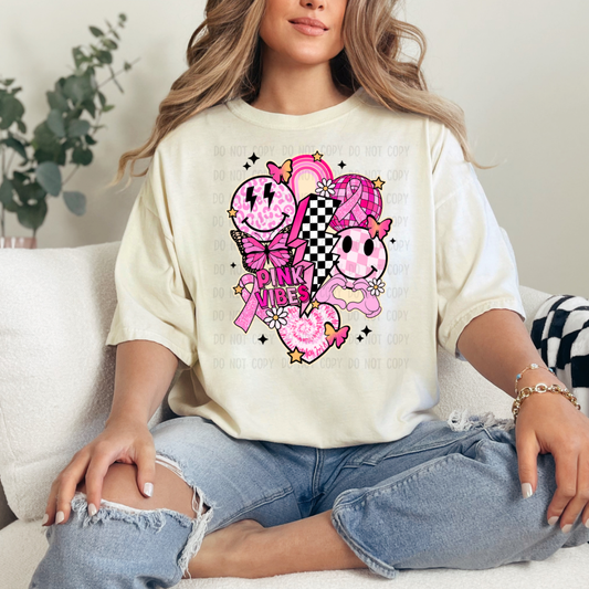 Pink vibes Dtf transfer