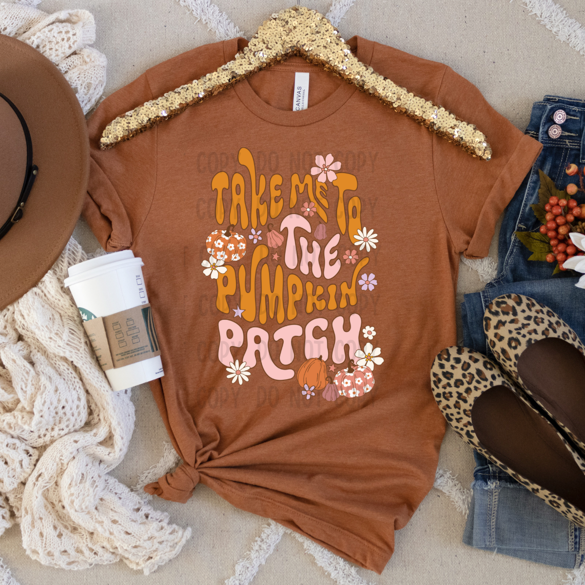 Take me to the pumpkin dtf transfer