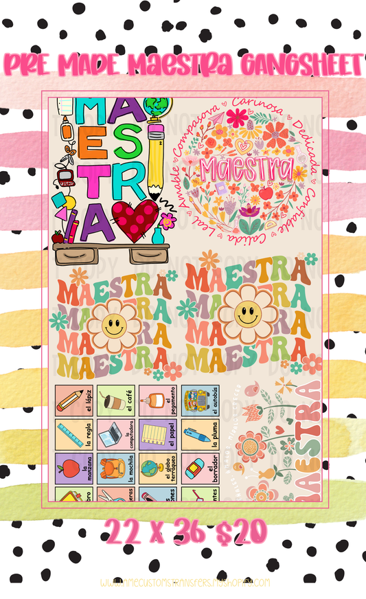 PRE MADE MAESTRA GANGSHEET