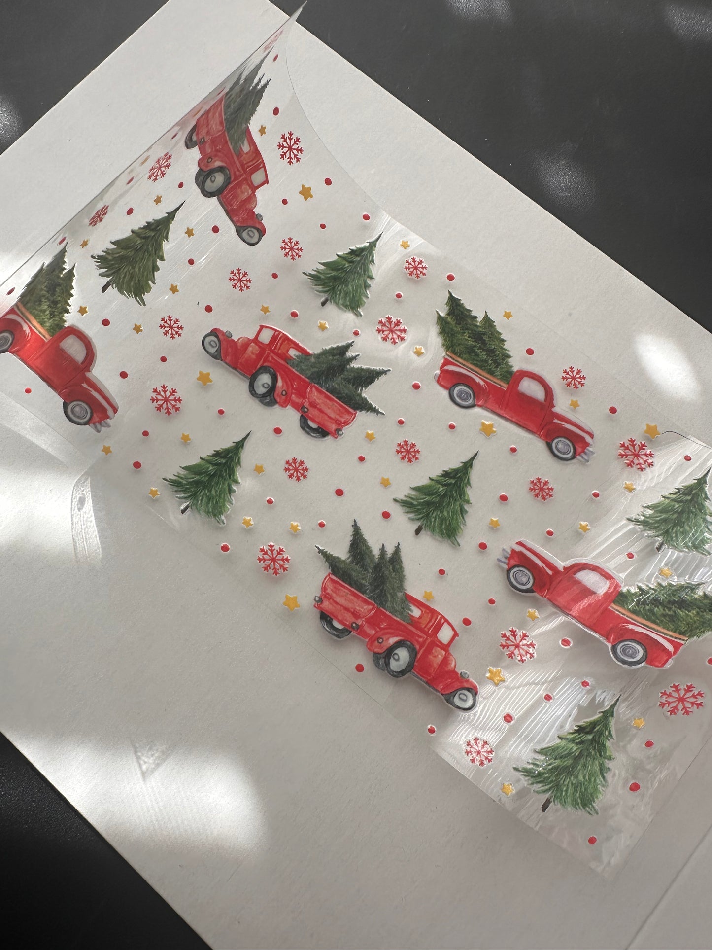 Red truck uv dtf wrap (RTS)