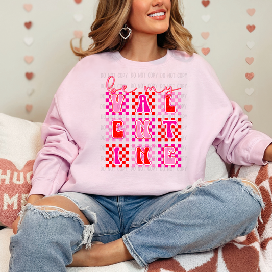Be my valentine dtf transfer