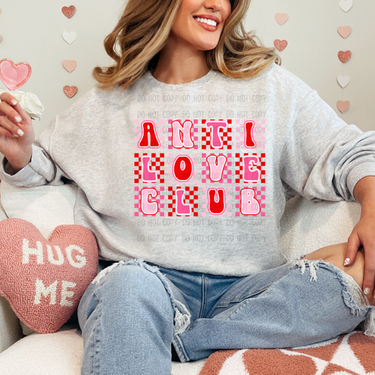 Anti love club dtf transfer