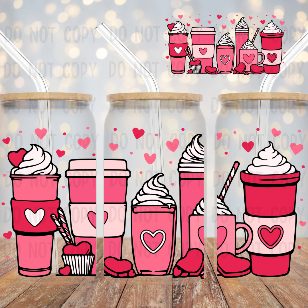 Coffee cups uv dtf wraps (RTS)